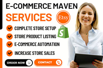 design shopify, ebay, etsy storefront, setup shopify, ebay, etsy products page