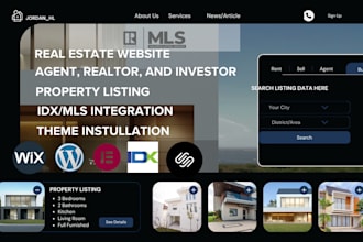 property management website vacation and  airbnb website mls real estate website