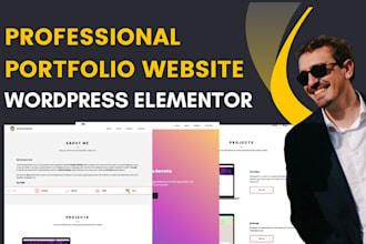 create your custom design personal portfolio in wordpress