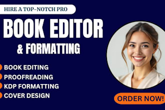 do professional book formatting, KDP formatting, and paperback layout