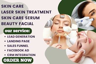 generate skin care leads laser skin treatment skin care serum beauty facial