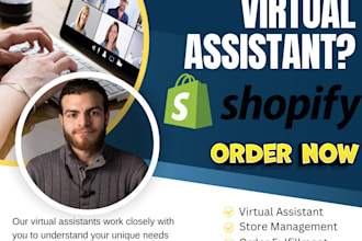 be your shopify virtual assistant, shopify marketing, shopify store manger