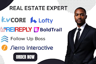 setup lofty crm follow up boss kvcore rei reply sierra interactive boldtrail