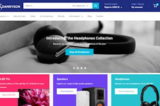 design gadgets shopify store phone accessories store smart home gadget website