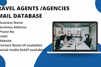 provide travel agents and agencies email list from USA
