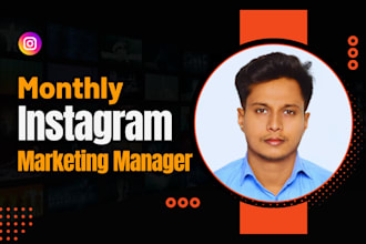 be monthly instagram marketing manager and content strategist
