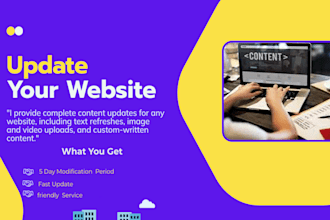 update contents on your website