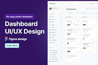 design stunning saas crmand admin dashboard UI UX in figma