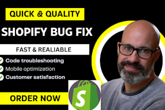 fix shopify bugs, troubleshoot code issues, and optimize your theme