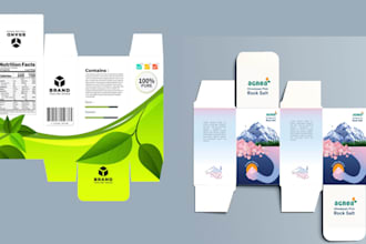 do packaging box design, mailer subscription box design with 3d mockup