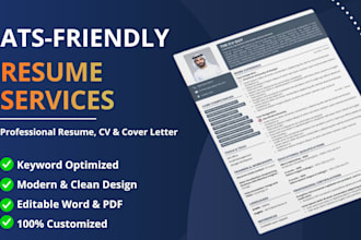 provide professional cv writing services, update and write cover letter linkedin