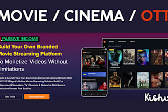 build a professional cinema streaming website with advanced features