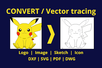 convert image to laser or cnc file, dxf, vector tracing