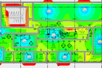 design your wireless network and provide ap heat maps