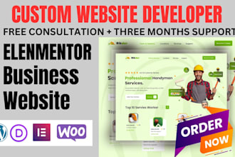 design a clean, and modern business and booking website