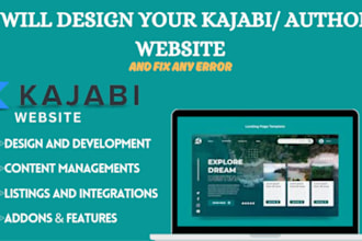 design kajabi website online course learndash tutor lms elearning website