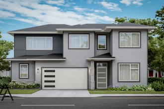 design custom exterior render 3d architecture rendering of house, warehouse