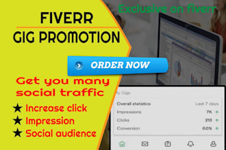 promote your gig on social sites and reach to more relevant audience