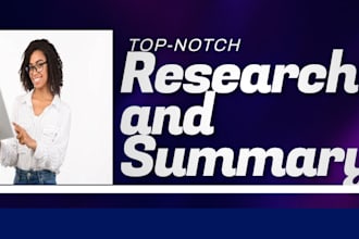 research and summary writing