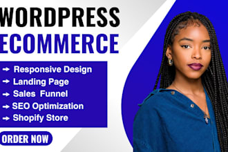 design shopify woocommerce printful printify build ecommerce wordpress website