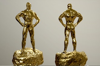 create 3d trophy product rendering,3d model wearables for 3d print,jewelry,mask