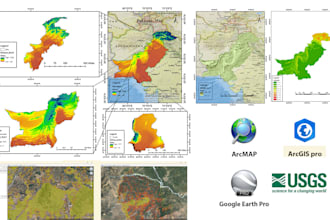 create custom gis maps, webmaps, geospatial analysis, with arcgis and qgis