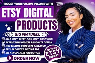 design etsy digital products, etsy shop set up etsy digital products listing SEO