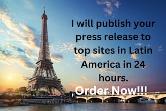 publish your press release to top sites in latin america in 24 hours