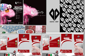 design business flyers, banner, poster, roll up banners