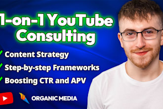 be your professional youtube coach and consultant