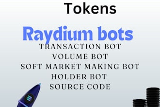 transactions bot , volume bot , holder bot , soft market making bot