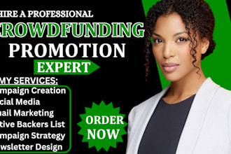 create crowdfunding campaign indiegogo kickstarter promotion active backers list
