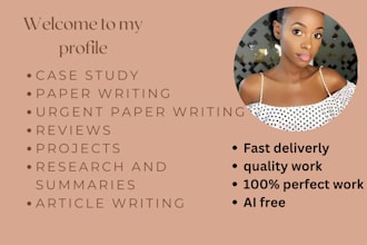 write research, case studies, and reports on history, religion, and culture