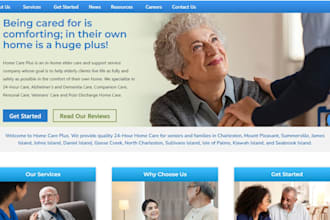 design home care, healthcare, home care website, assisted living