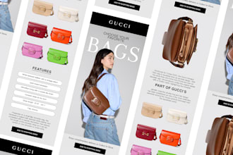 design a professional email newsletter for ecommerce brands