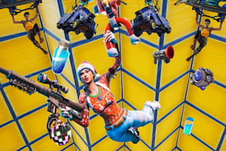 create fortnite map,battlegrounds,world building, roblox,mmorpg,zone war, tycoon