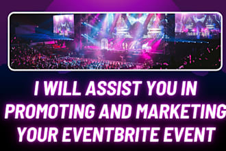 event promotion, event marketing, eventbrite management, webinar marketing