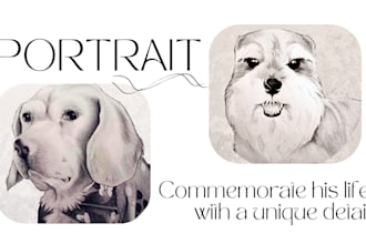 immortalize the love for your pet realistic pencil portraits