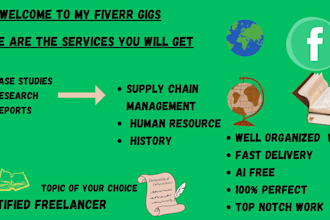 do supply chain management, human resource and history research and case study