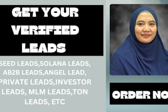 scrape angel leads,solana investor leads,private seed leads,b2b leads,email list