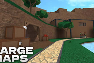 develop a custom map or scene in roblox studio