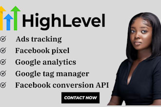 setup gohighlevel facebook pixel fb conversion API google analytics 4 meta pixel