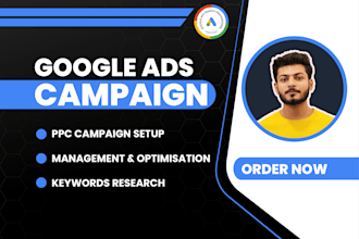 setup and manage google ads campaign, ppc ads, adwords search ads