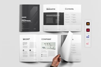 design company profile business brochure employee handbook