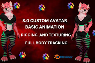 create 3d model furry vtuber nsfw 3d vrc avatar vrchat avatar for vseeface