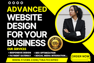 design professional website for you using wordpress wix duda shopify squarespace