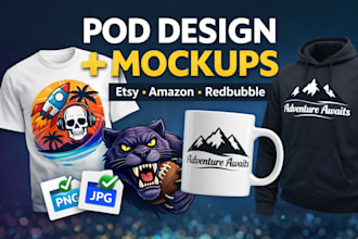 etsy and amazon pod listing images