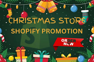create shopify christmas store design and redesign