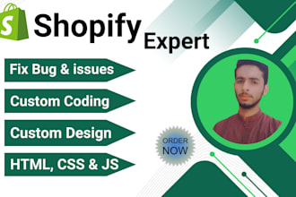 provide shopify custom coding solutions and fix any type of shopify bugs