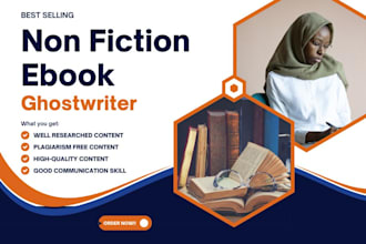 ghostwrite ebook, cookbook ghostwriting as a non fiction ghostwriter